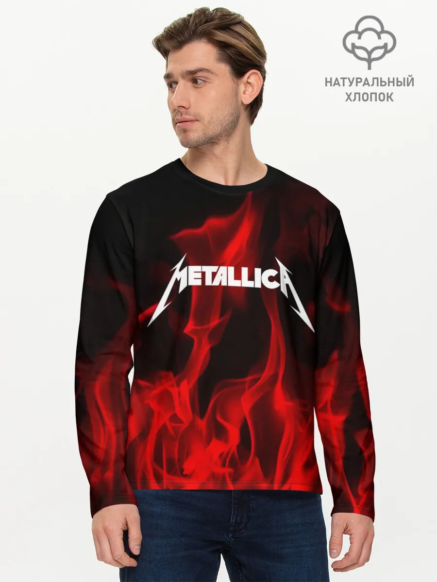 Мужской лонгслив базовый / METALLICA