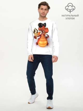 Мужской лонгслив базовый / ДОБРЫЙ ДРАКОН | GOOD DRAGON