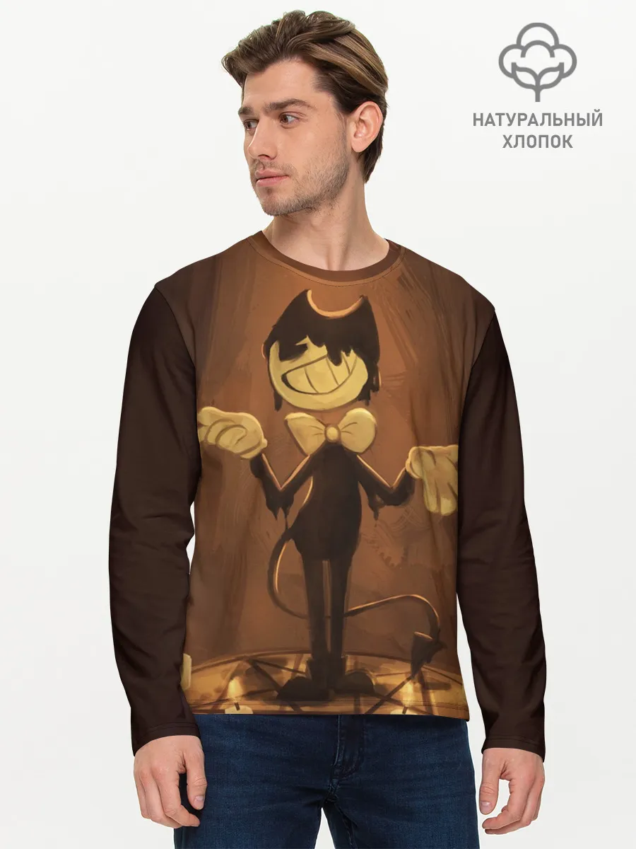Мужской лонгслив базовый / Bendy and the ink machine