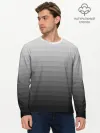 Мужской лонгслив базовый / Серые полосы