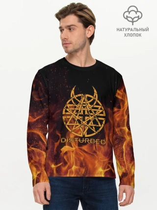 Мужской лонгслив базовый / Disturbed