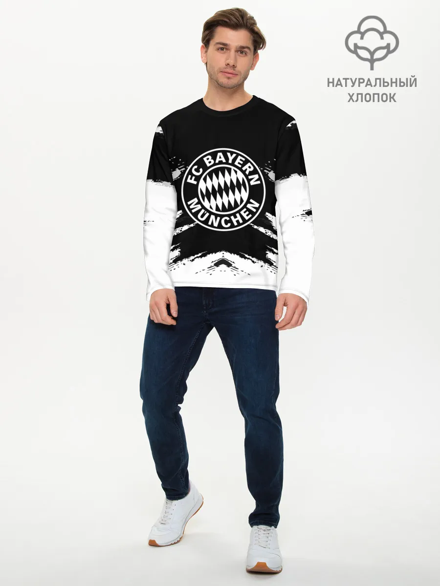 Мужской лонгслив базовый / BAYERN MUNCHEN
