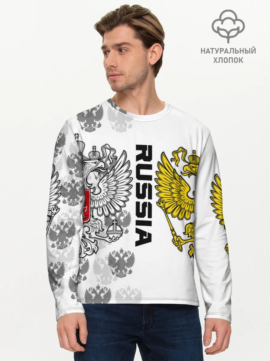 Мужской лонгслив базовый / Russia