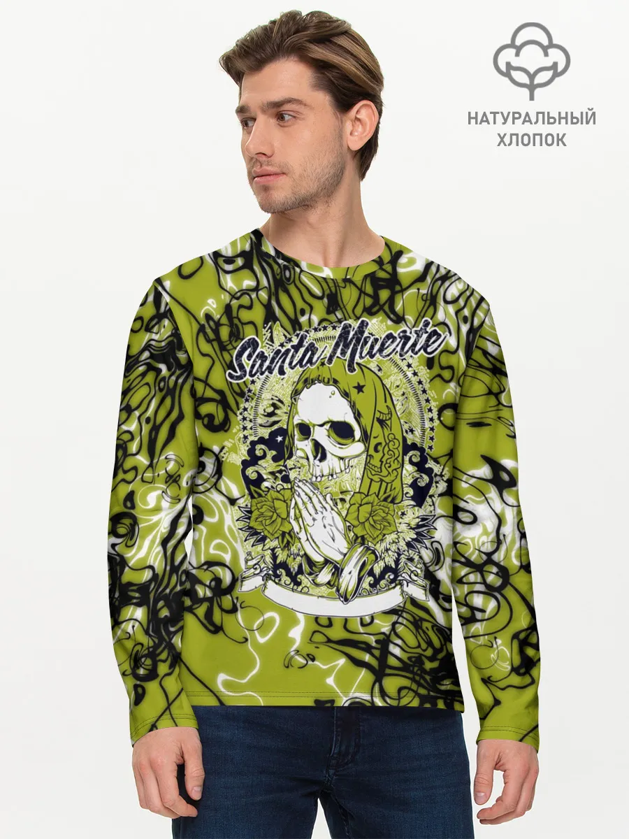 Мужской лонгслив базовый / Santa Muerte