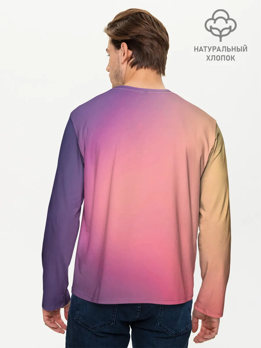 Мужской лонгслив базовый / CsGo Градиент