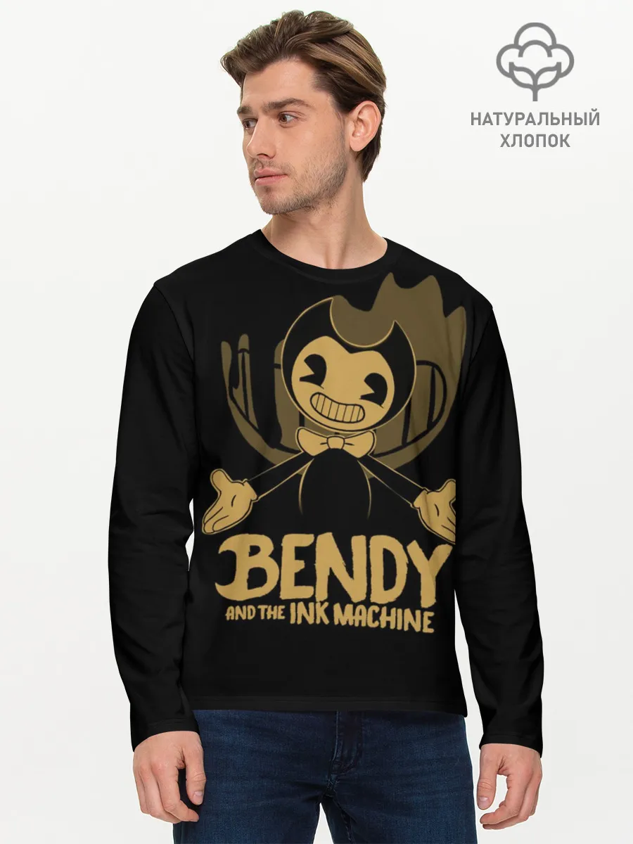 Мужской лонгслив базовый / Bendy and the ink machine