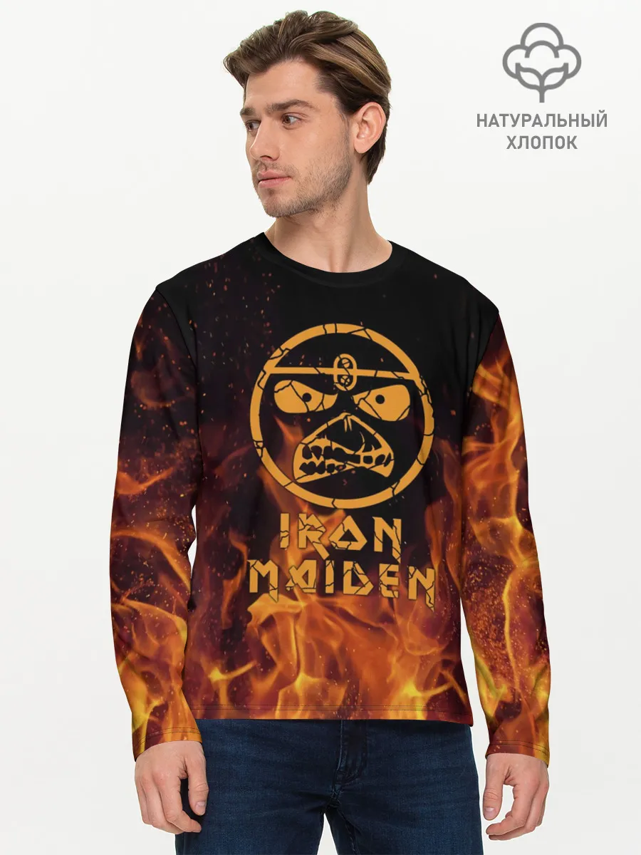 Мужской лонгслив базовый / Iron Maiden