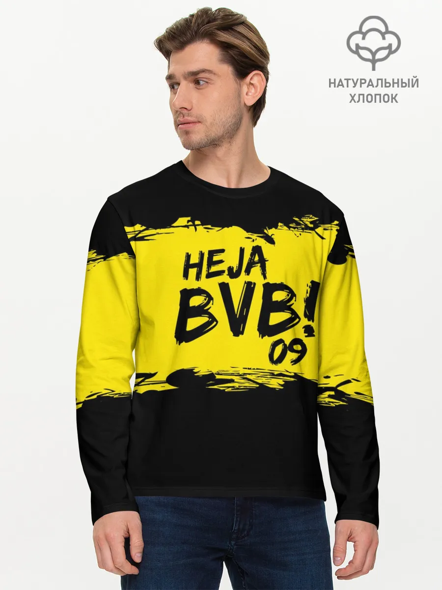 Мужской лонгслив базовый / Borussia Dortmund FC