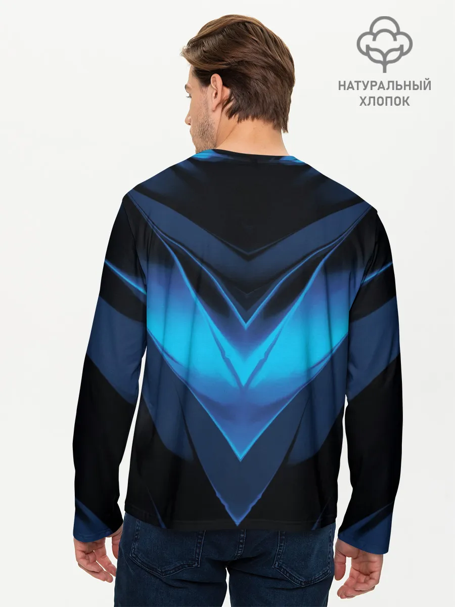 Мужской лонгслив базовый / Абстракция