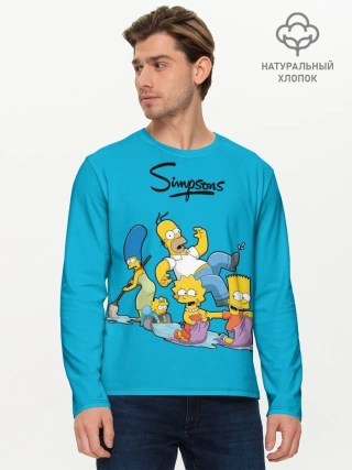Мужской лонгслив базовый / Симпсоны