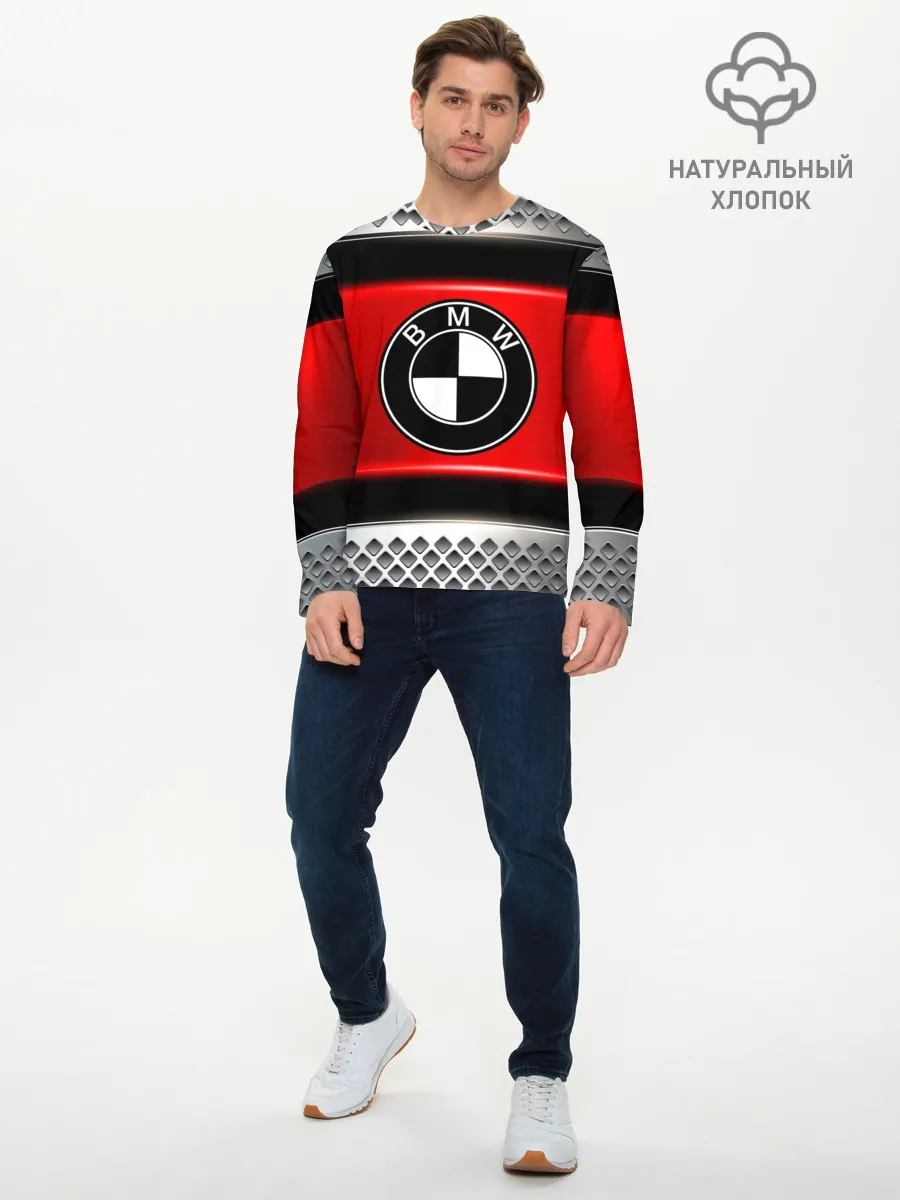 Мужской лонгслив базовый / BMW