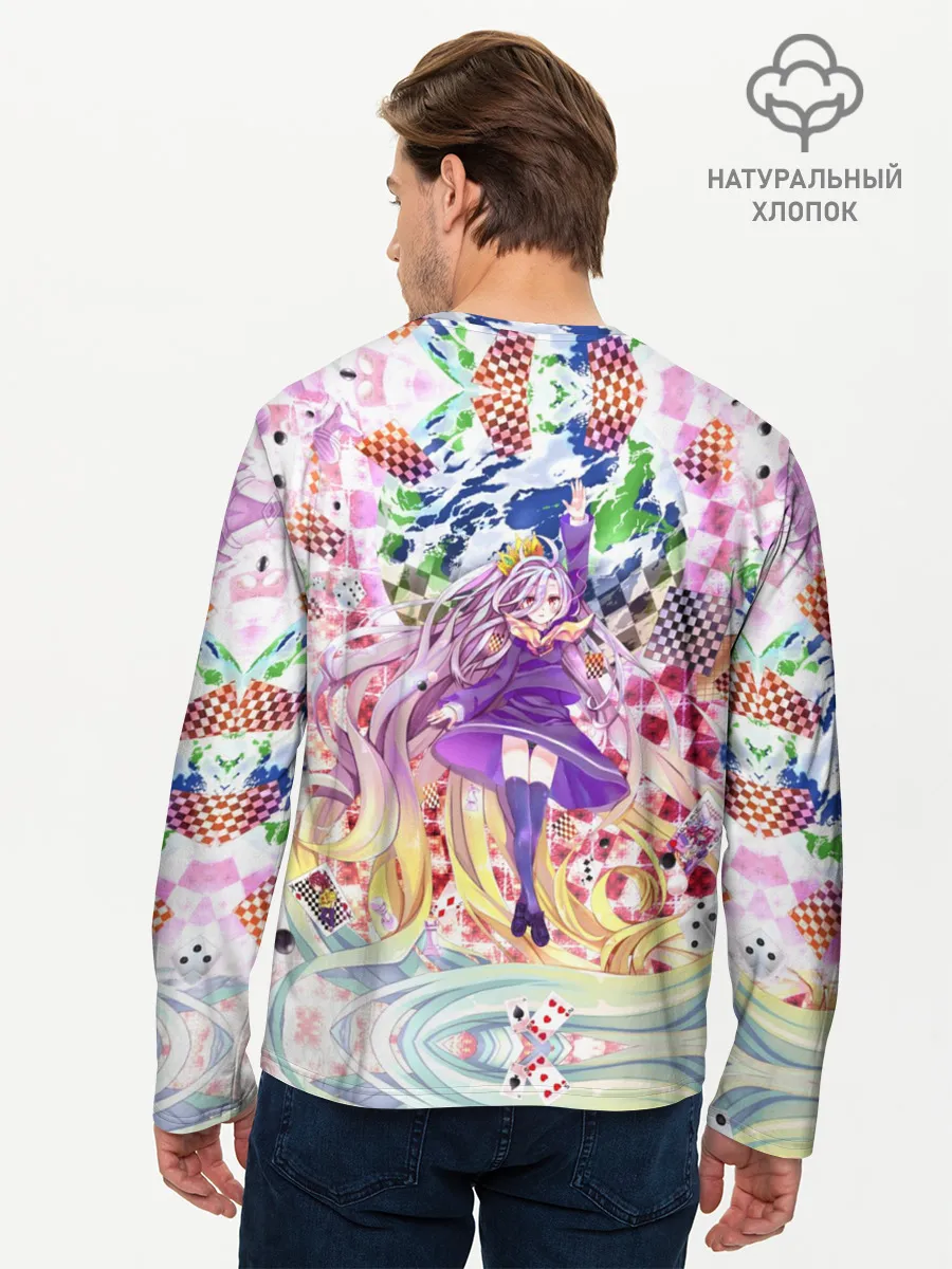 Мужской лонгслив базовый / No Game No Life_9