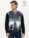 Мужской лонгслив базовый / Ken Kaneki смотрит в даль