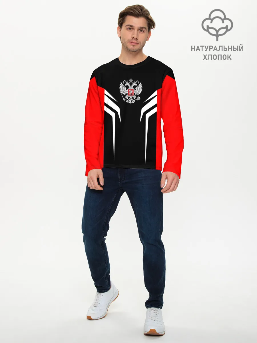 Мужской лонгслив базовый / Россия