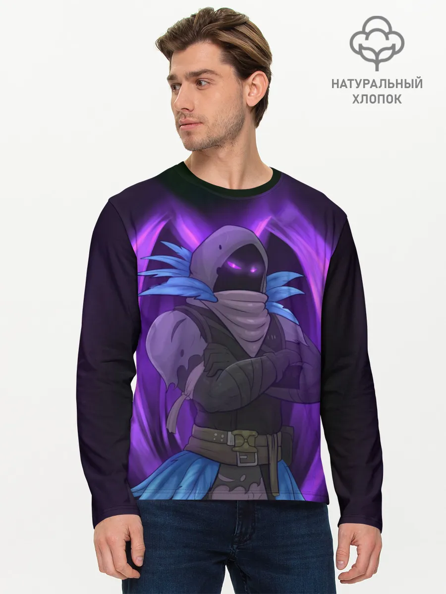 Мужской лонгслив базовый / Raven