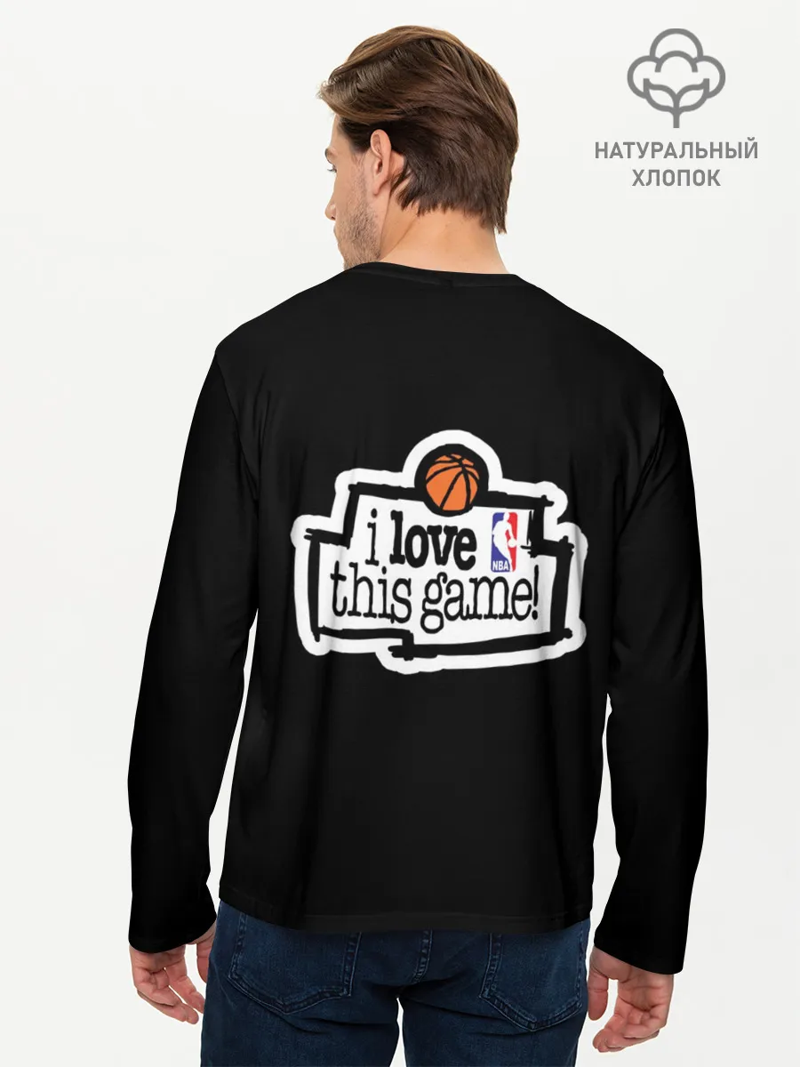Мужской лонгслив базовый / NBA. I love this game