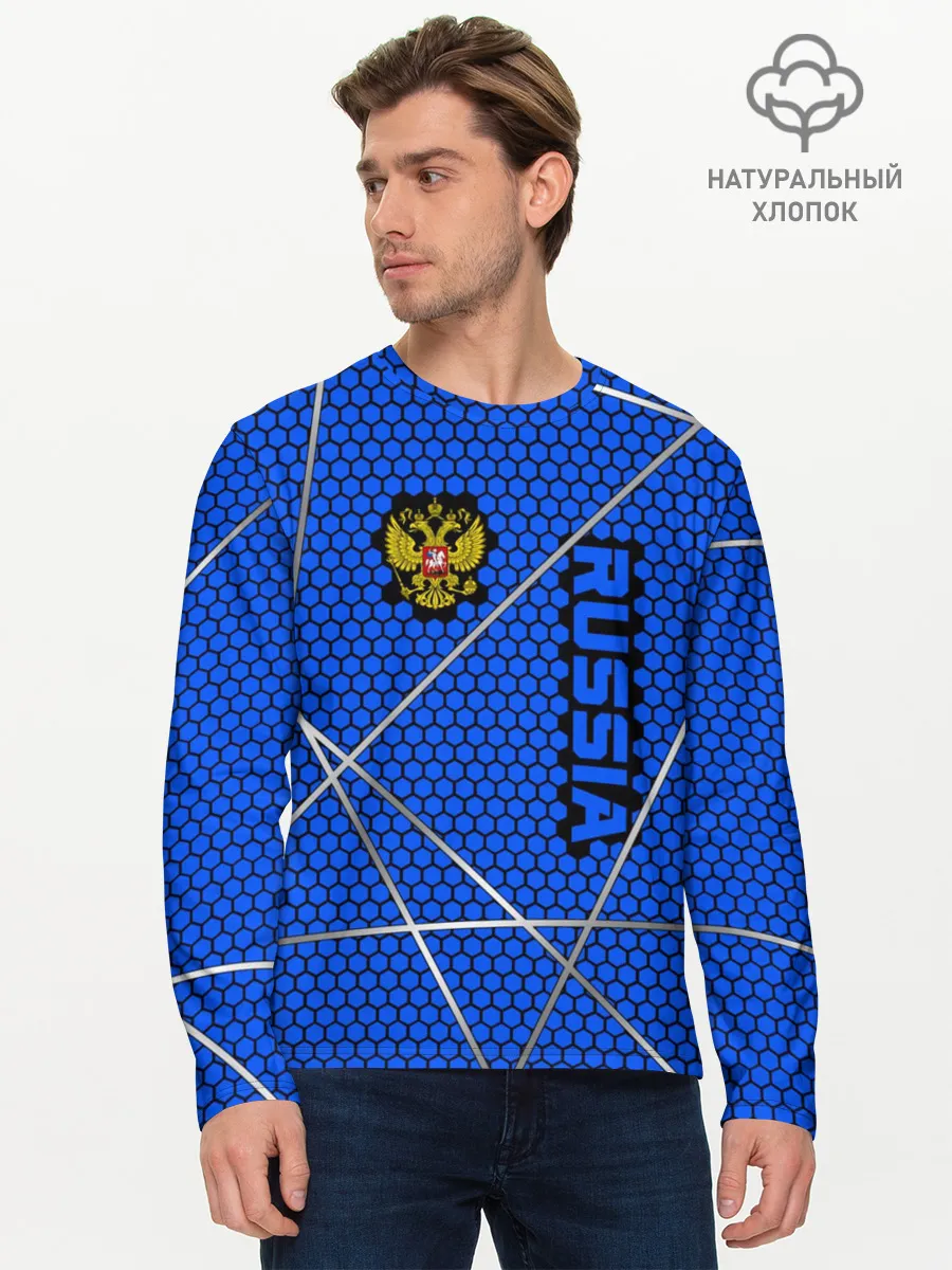 Мужской лонгслив базовый / Russia