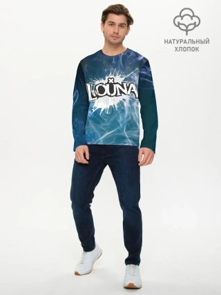 Мужской лонгслив базовый / Луна