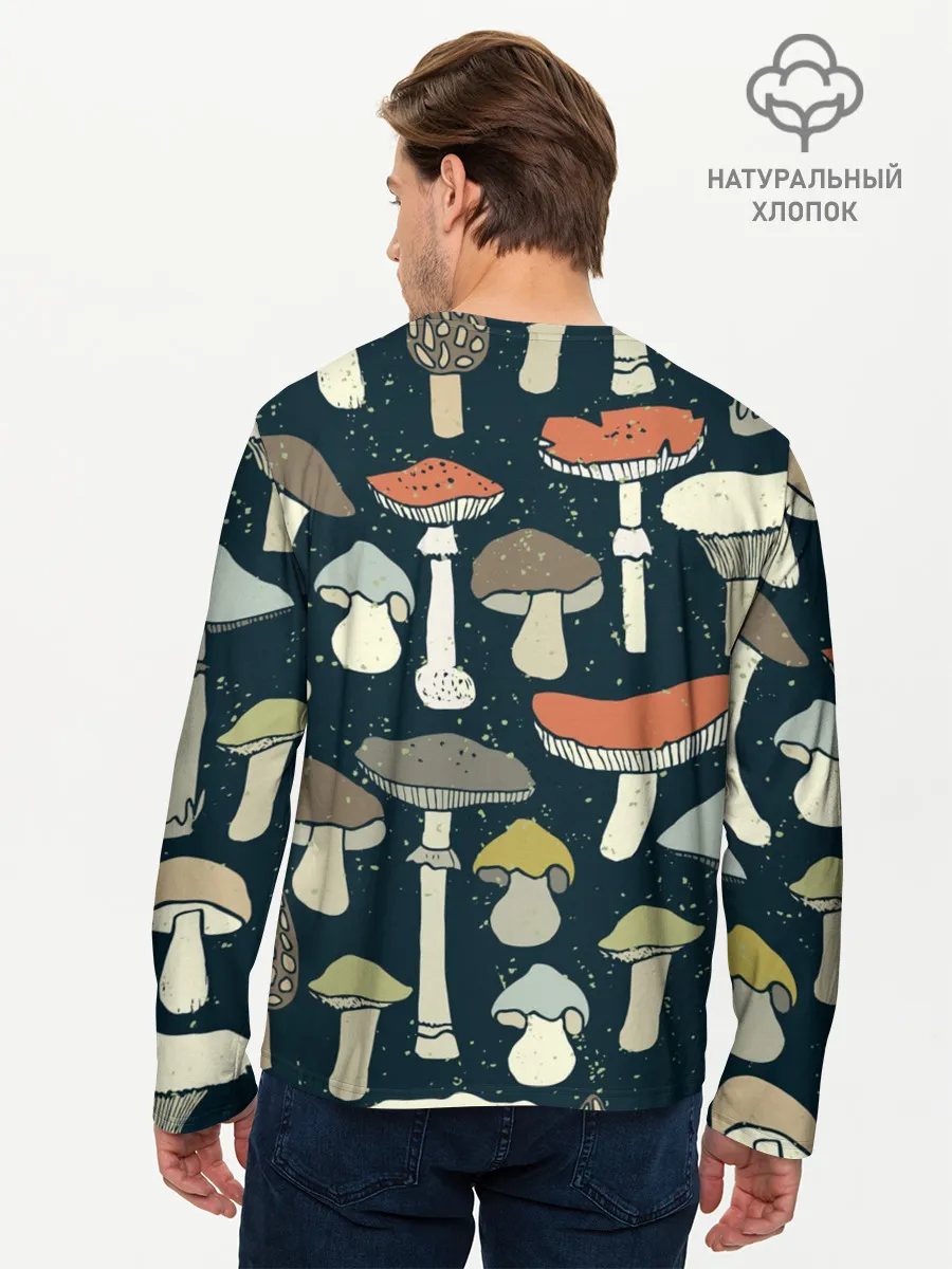 Мужской лонгслив базовый / Загадочный лес