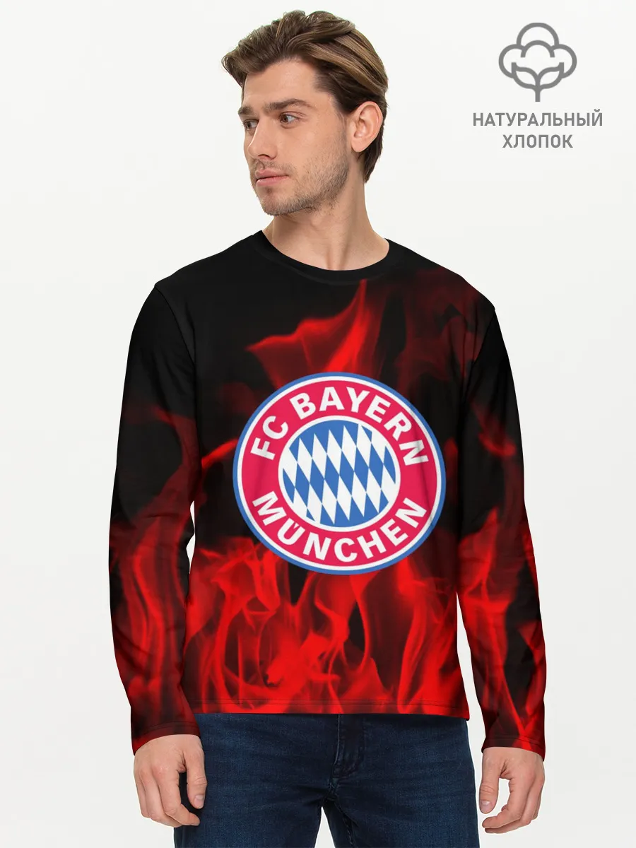 Мужской лонгслив базовый / BAYERN MUNCHEN