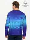 Мужской лонгслив базовый / Цвет настроения синий