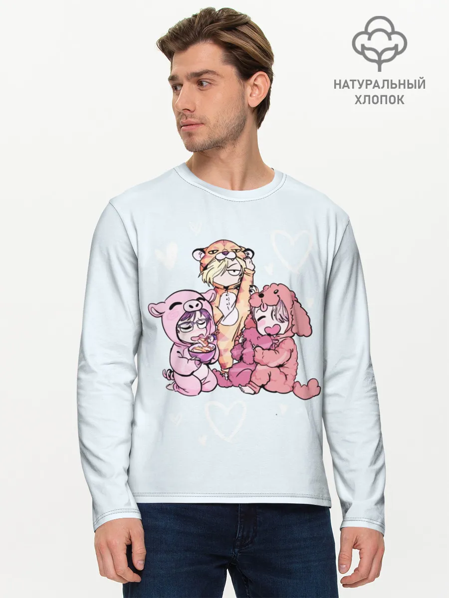 Мужской лонгслив базовый / Yuri on Ice_3