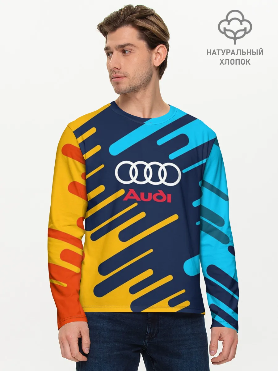 Мужской лонгслив базовый / AUDI.