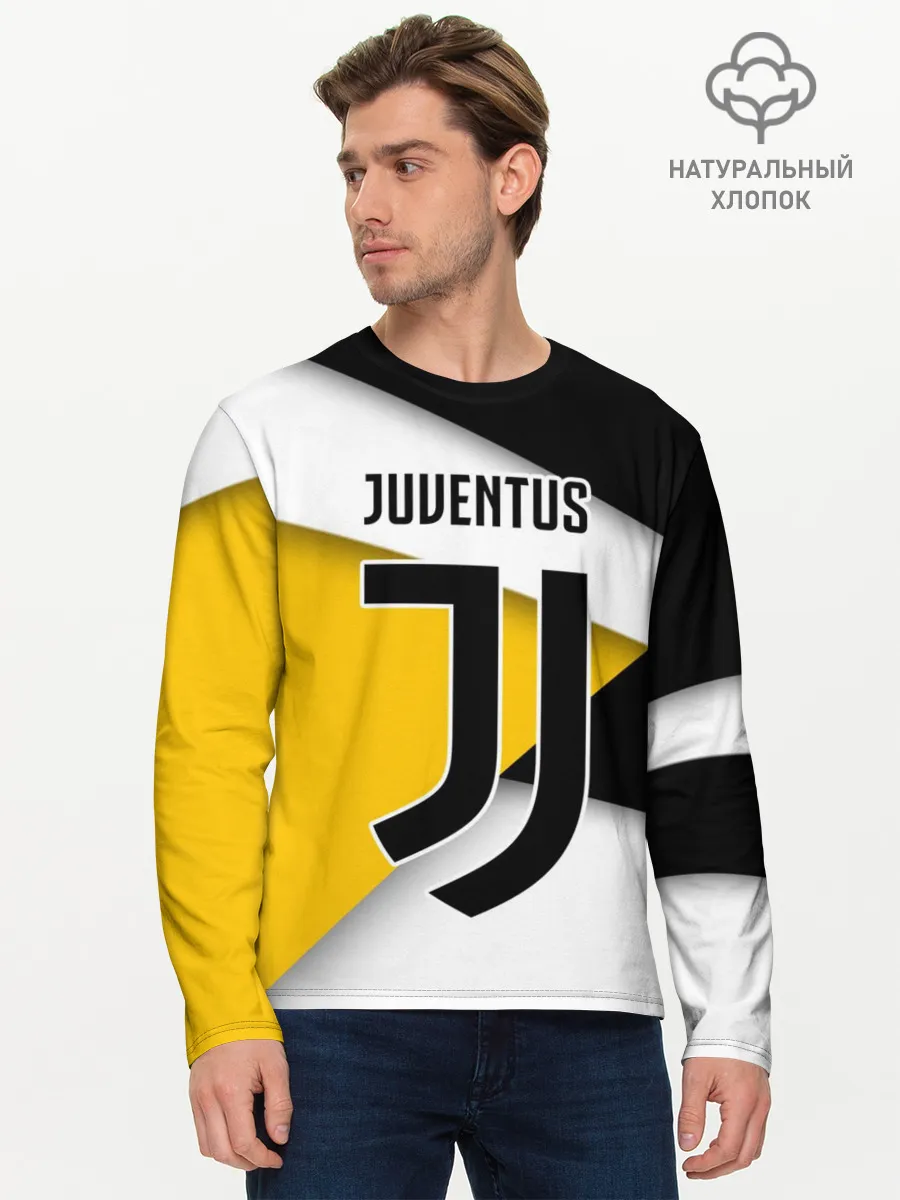 Мужской лонгслив базовый / Ювентус формы
