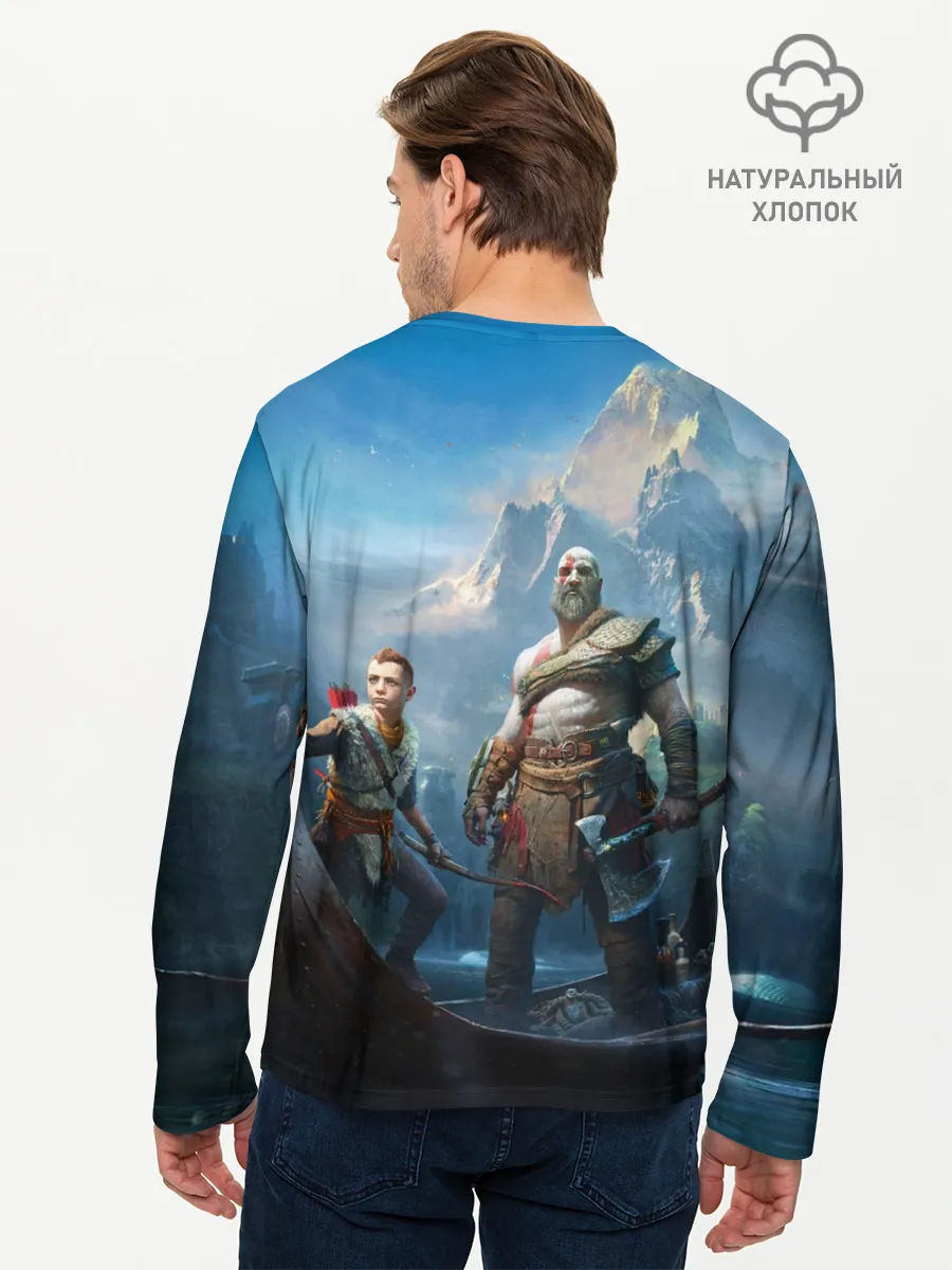 Мужской лонгслив базовый / God of War
