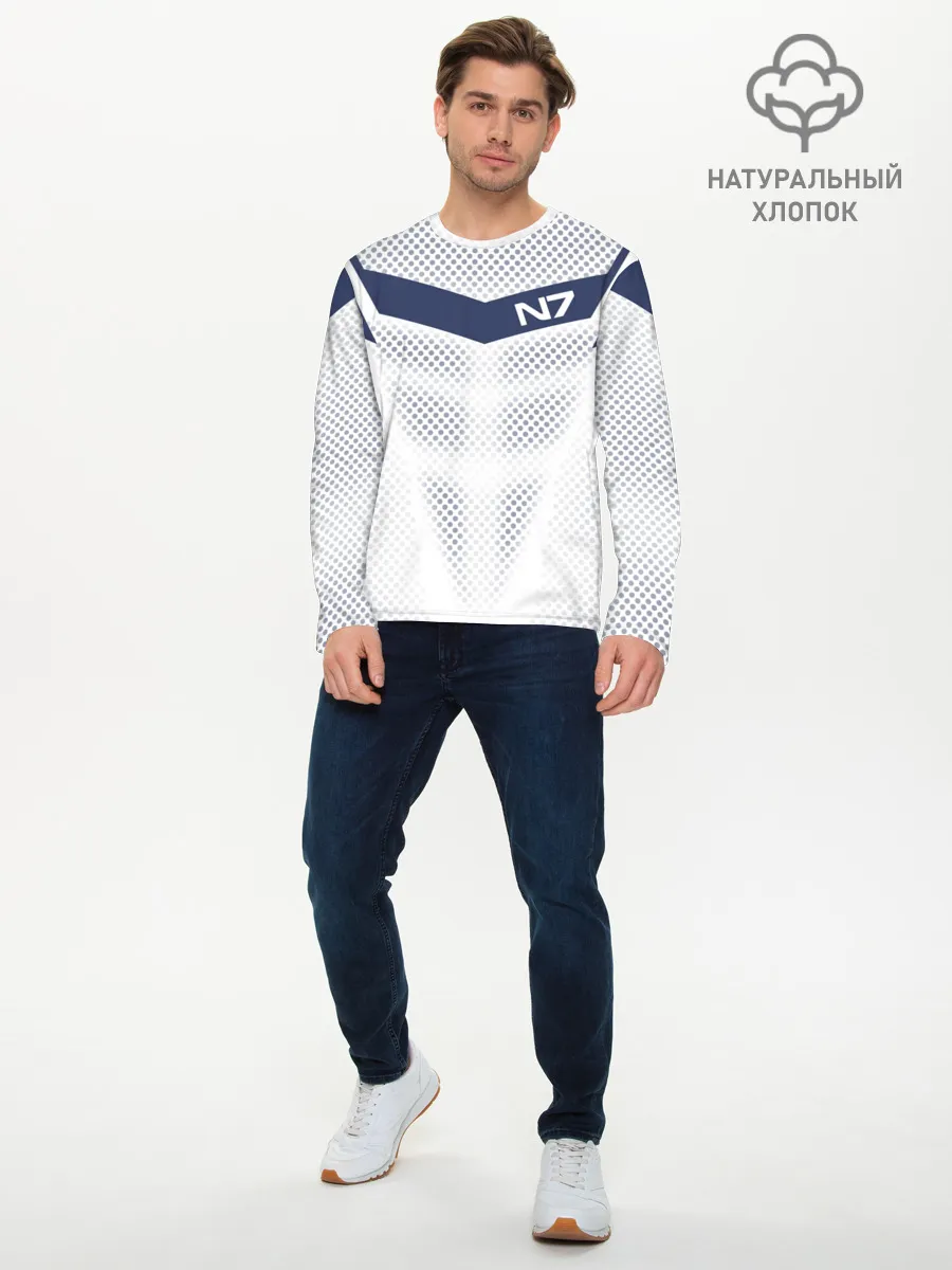 Мужской лонгслив базовый / Mass Effect N7