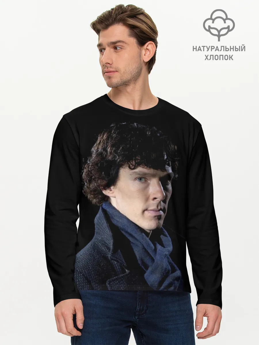 Мужской лонгслив базовый / Sherlock