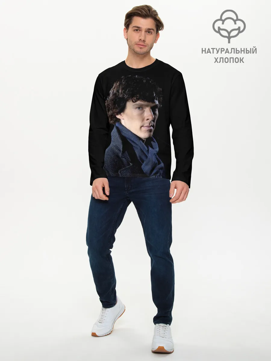Мужской лонгслив базовый / Sherlock