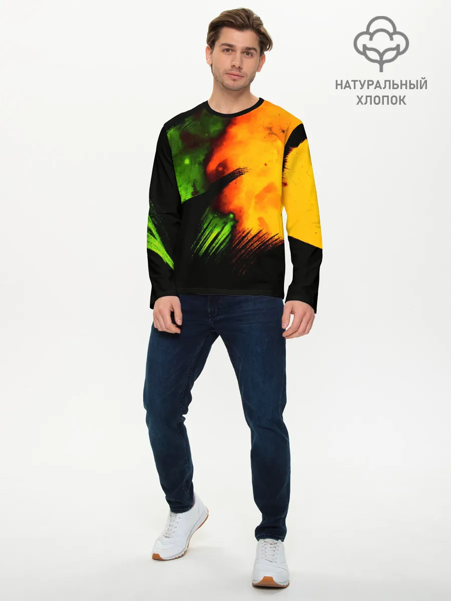 Мужской лонгслив базовый / Космос