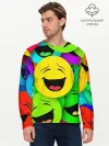 Мужской лонгслив базовый / ВЕСЁЛЫЕ СМАЙЛИКИ.