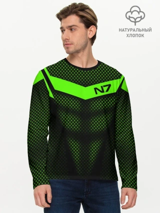 Мужской лонгслив базовый / Mass Effect N7
