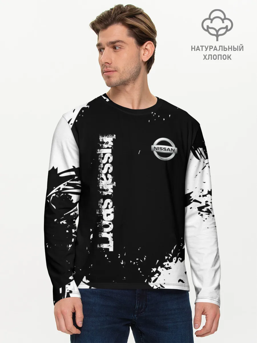 Мужской лонгслив базовый / NISSAN SPORT