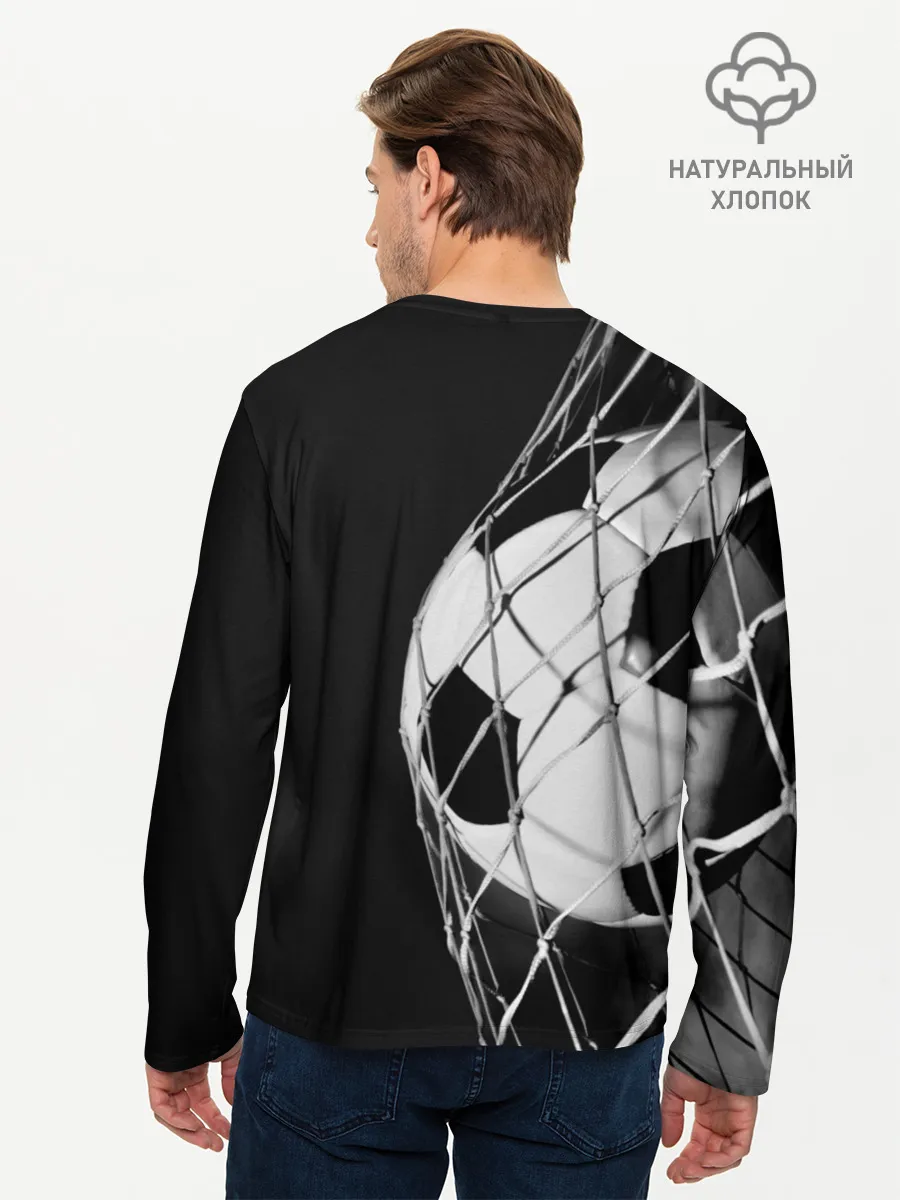 Мужской лонгслив базовый / Болельщик Россия