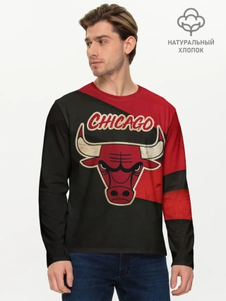 Мужской лонгслив базовый / Чикаго олд