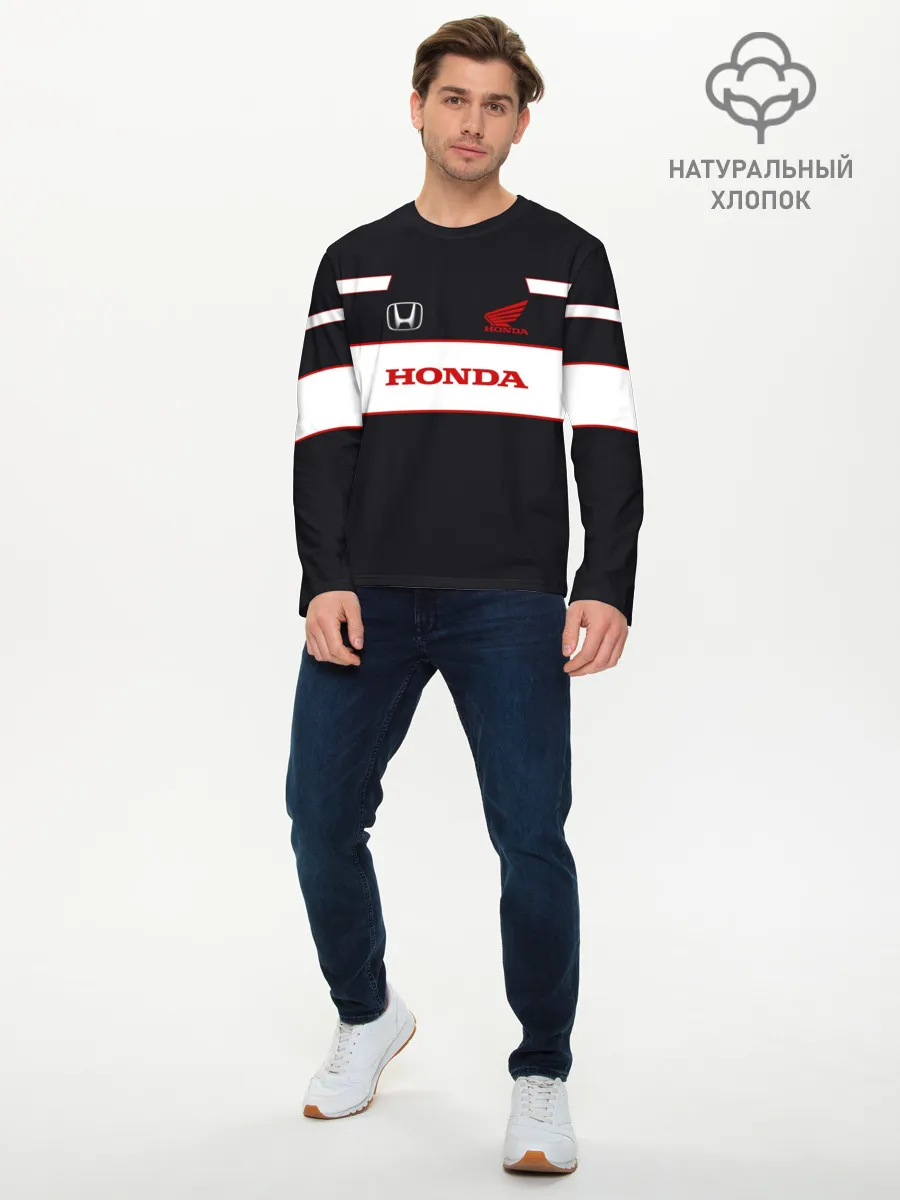Мужской лонгслив базовый / Honda