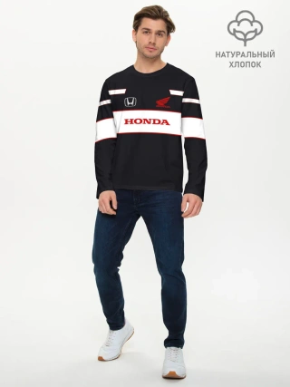 Мужской лонгслив базовый / Honda
