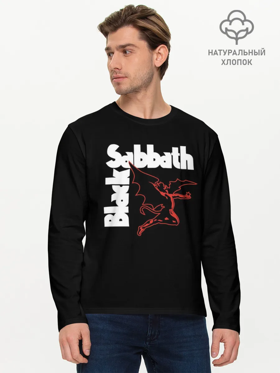 Мужской лонгслив базовый / BLACK SABBATH.