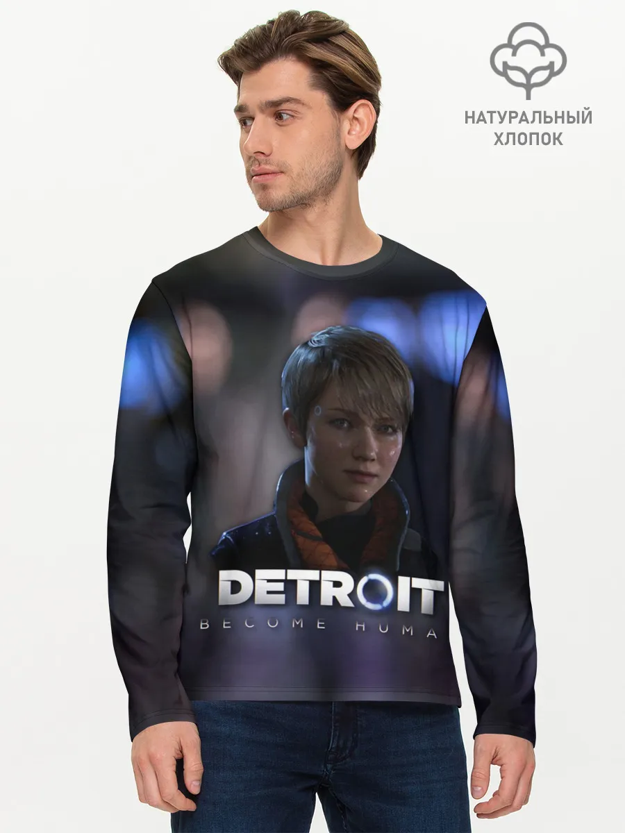 Мужской лонгслив базовый / Detroit: Become Human - Kara