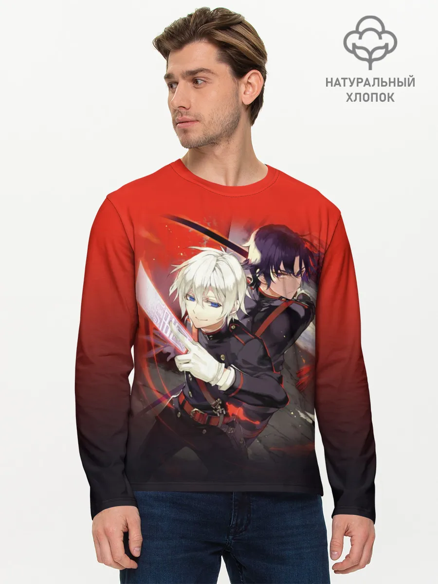 Мужской лонгслив базовый / Shinya & Guren