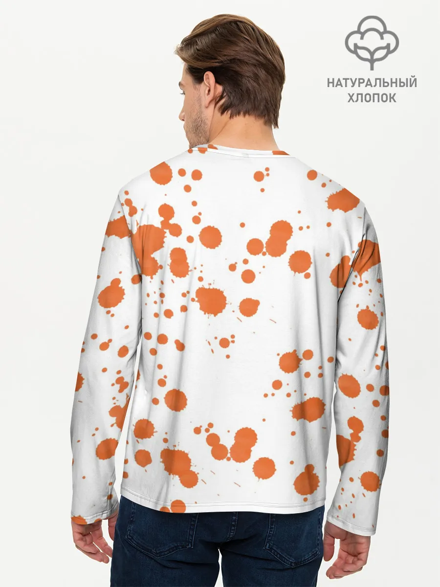 Мужской лонгслив базовый / Огненный тигр