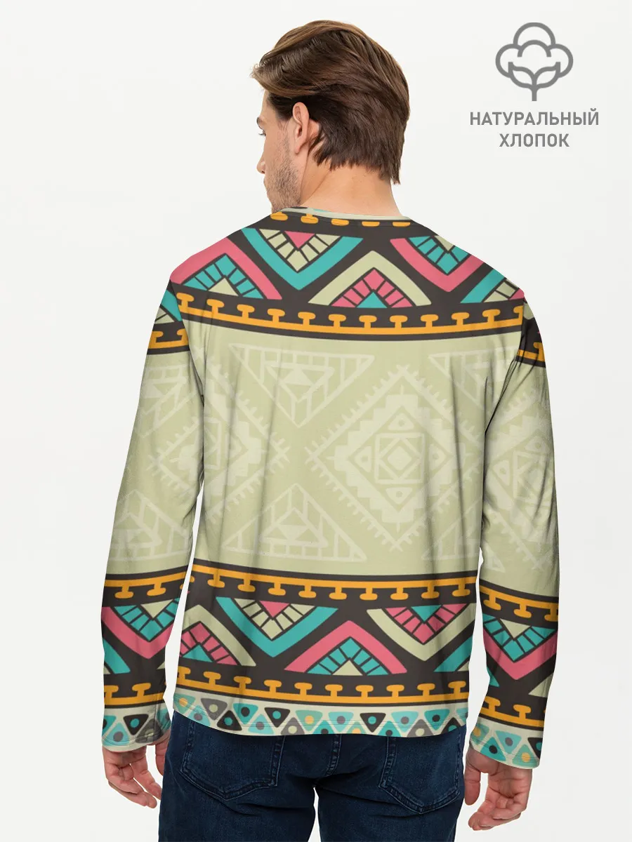 Мужской лонгслив базовый / Кот 3