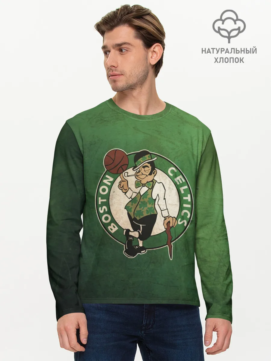 Мужской лонгслив базовый / Бостоон