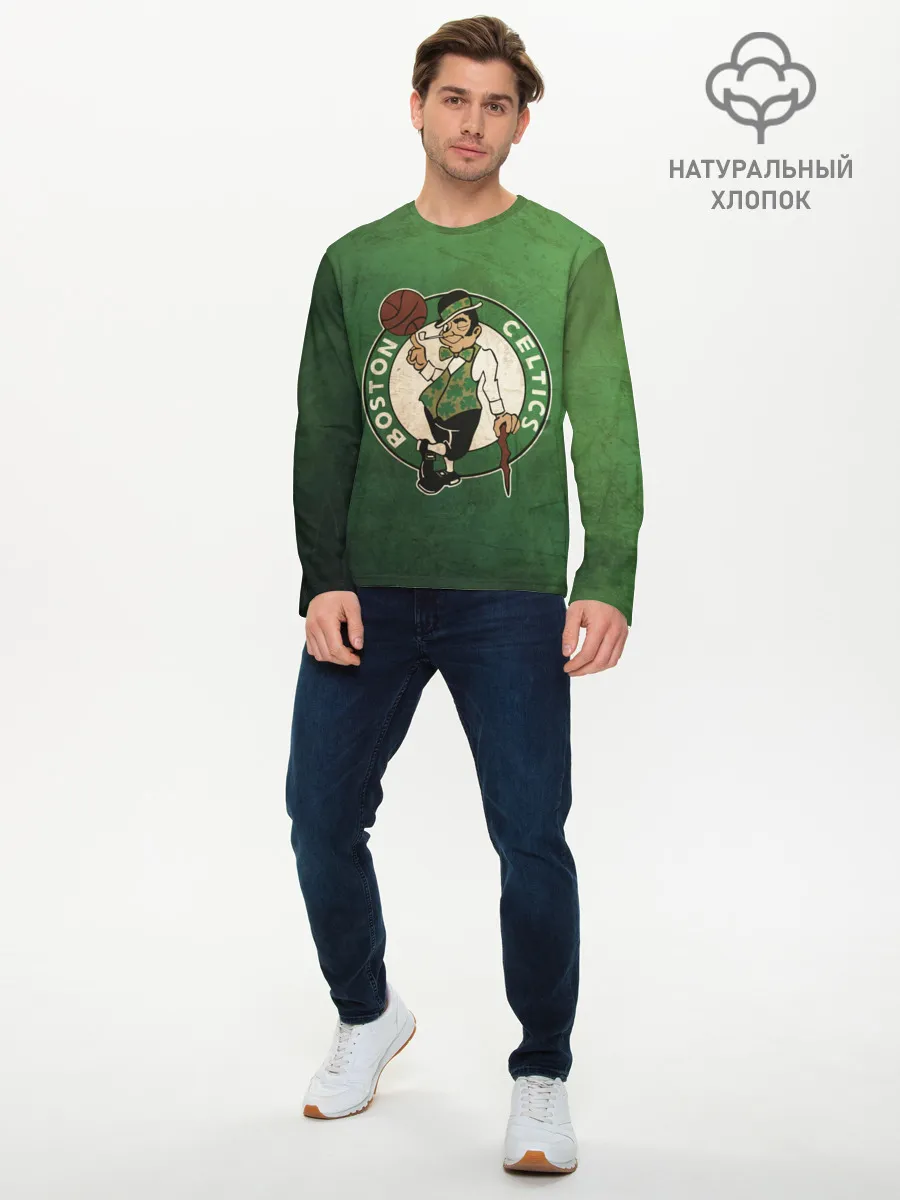 Мужской лонгслив базовый / Бостоон