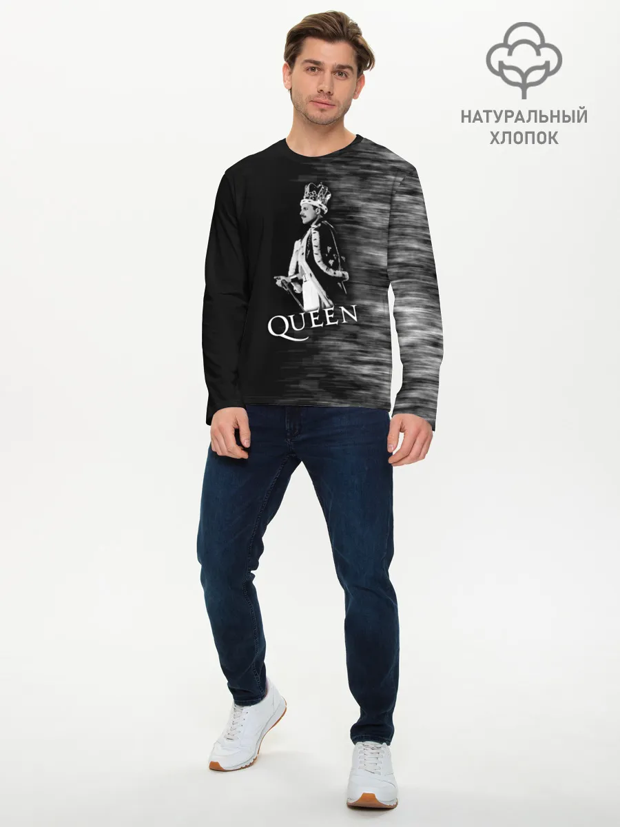 Мужской лонгслив базовый / Queen