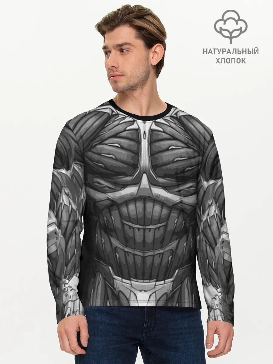 Мужской лонгслив базовый / Экзоскелет CRYSIS