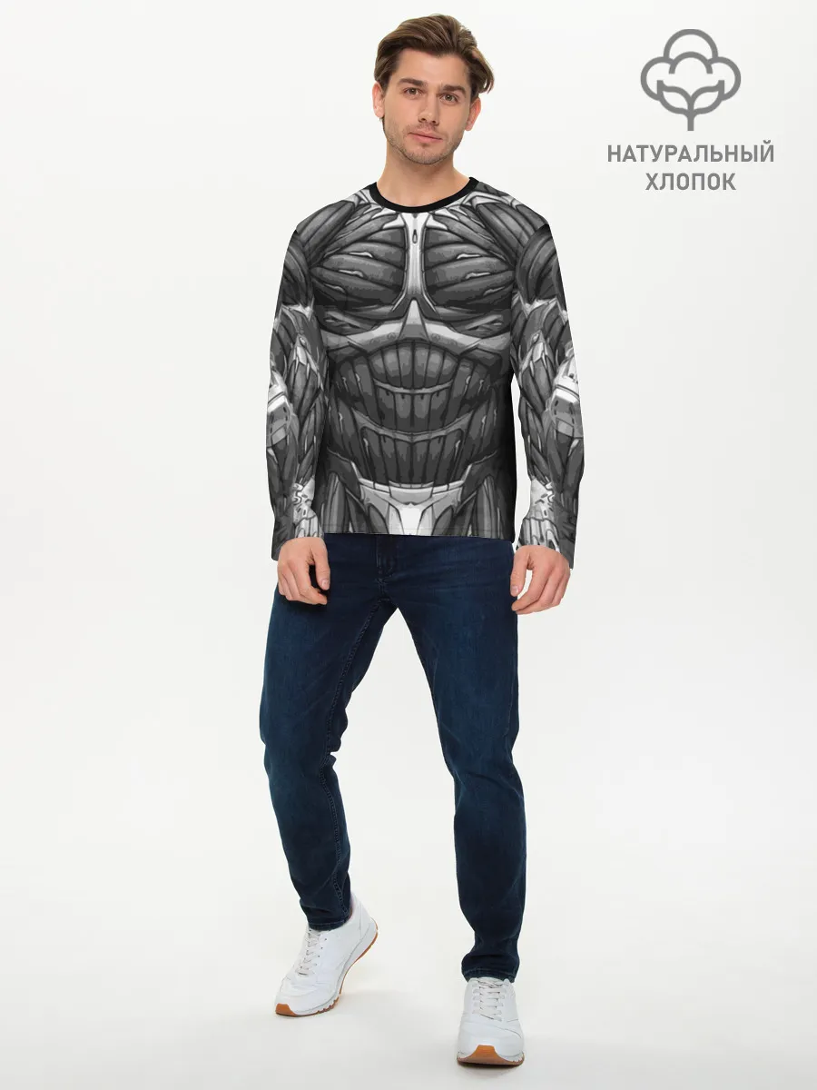 Мужской лонгслив базовый / Экзоскелет CRYSIS